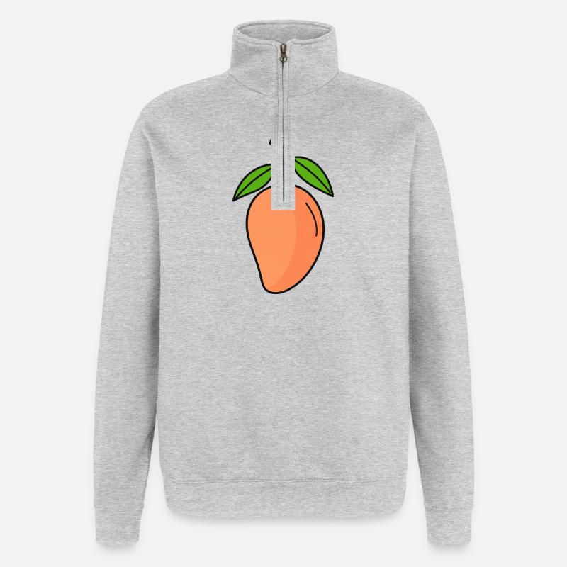 Mango - Quarter-Zip-Sweatshirt - Grau meliert