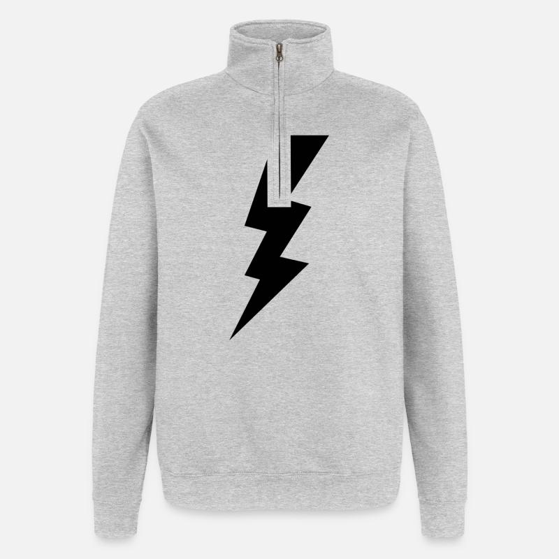 Lightning - Quarter-Zip Sweatshirt - heather grey