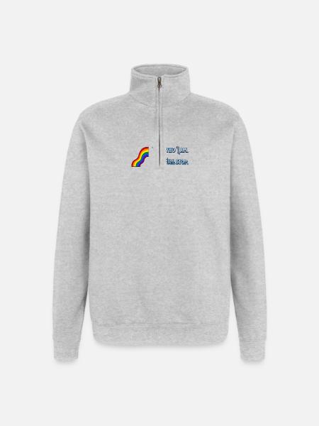 I am what I am - Quarter-Zip Sweatshirt - heather grey