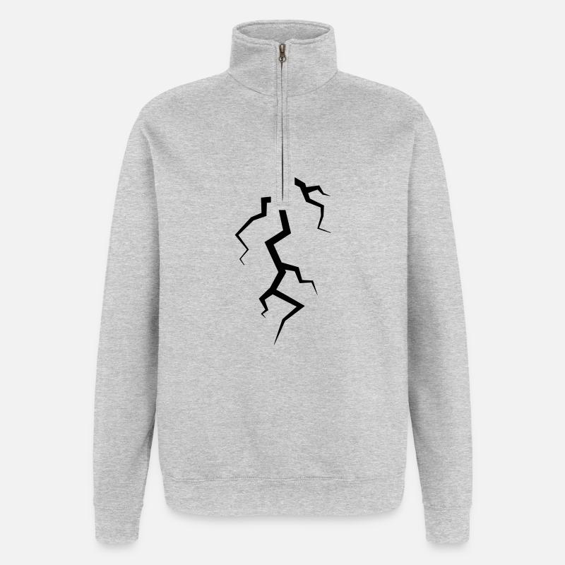 Lightning - Quarter-Zip Sweatshirt - heather grey