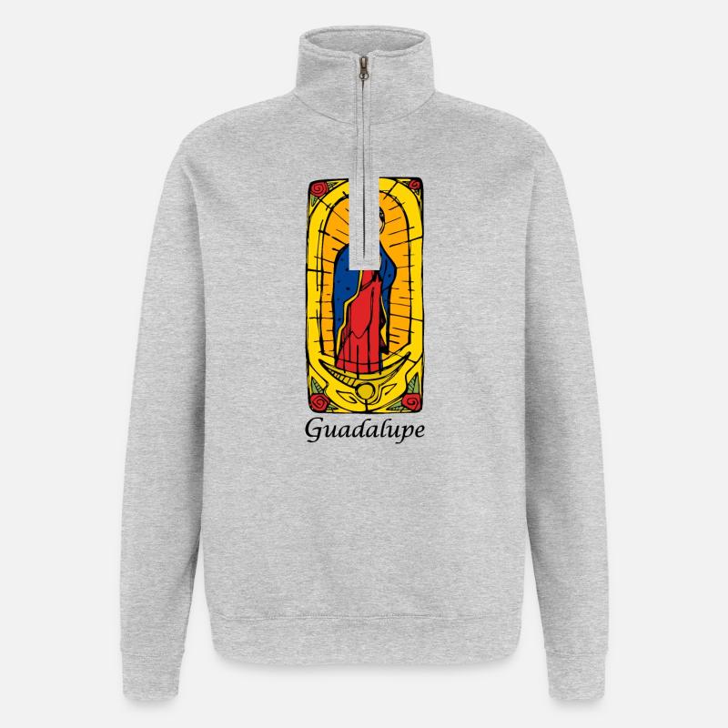 Guadeloupe - Quarter-Zip Sweatshirt - heather grey