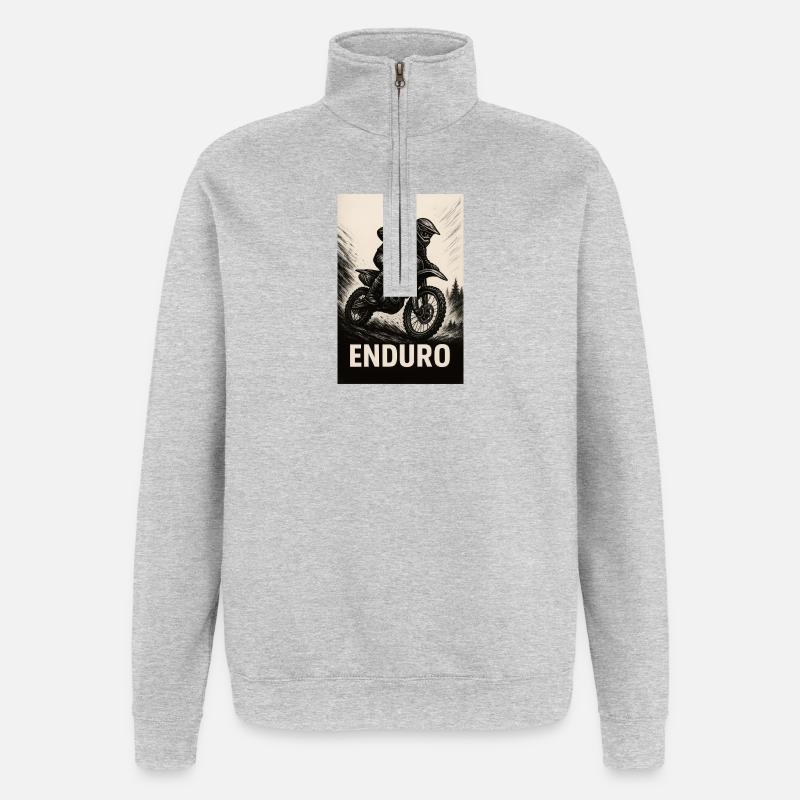 1FE36344 2824 4C39 BBDB 78C5BCB1C161 - Sweat à zip 1/4 - gris chiné