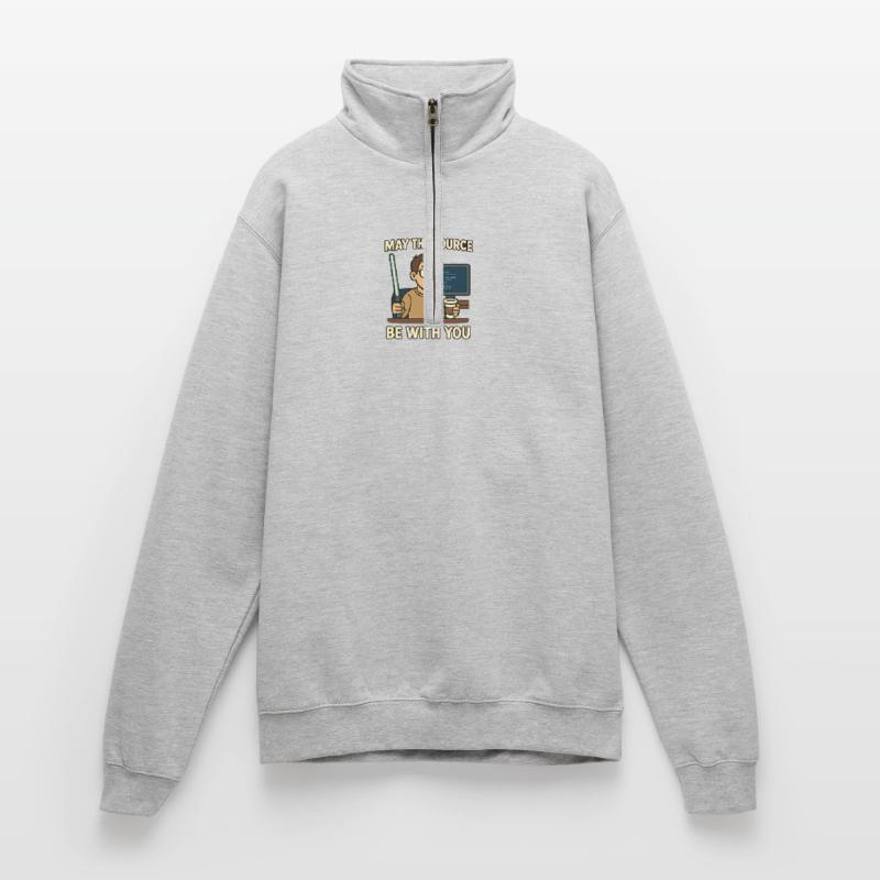 May The Source Be With You Quarter-Zip Sweatshirt