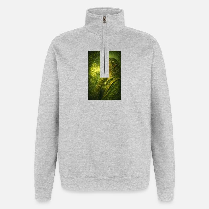 neuer Odem - Quarter-Zip-Sweatshirt - Grau meliert