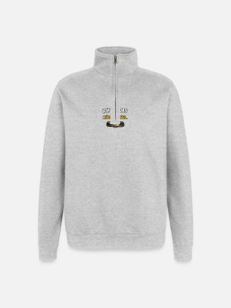 J’ai déjà oublié ça - Sweat à zip 1/4 - gris chiné