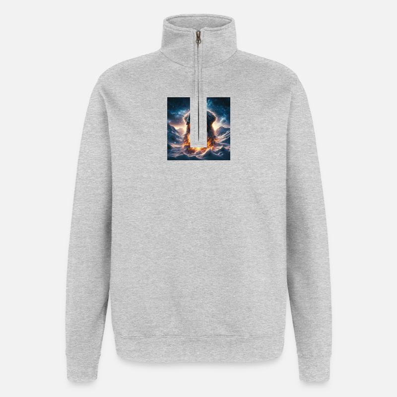 Bernese mountain dog - Quarter-Zip Sweatshirt - heather grey