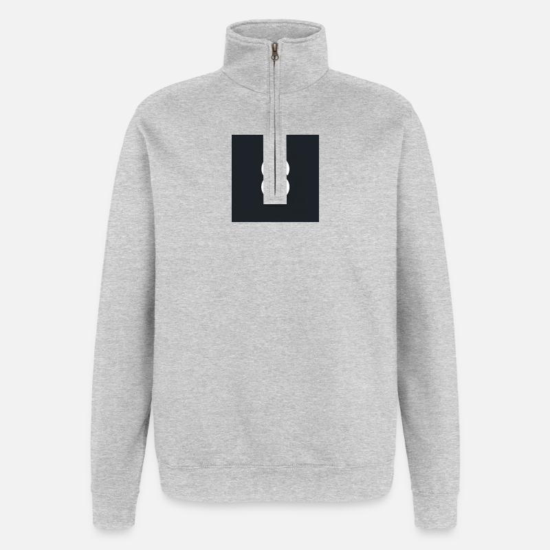 Loggo - Quarter-Zip Sweatshirt - heather grey