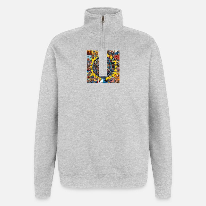 Sphere 2 - Quarter-Zip Sweatshirt - heather grey