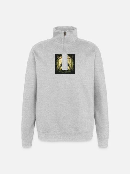 Pediadis Waldgeist - Quarter-Zip-Sweatshirt - Grau meliert