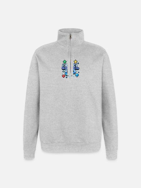 Level Up Gaming Motivations - Quarter-Zip Sweatshirt - heather grey