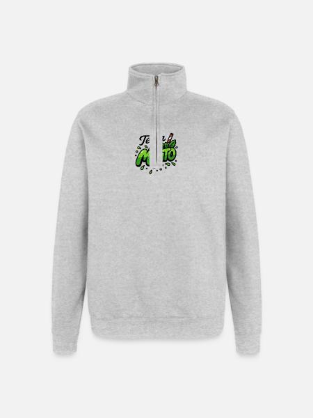 Team Mojito - Quarter-Zip Sweatshirt - heather grey