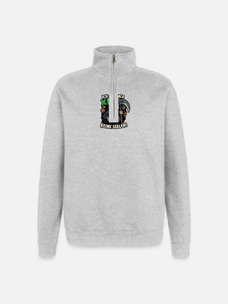 I'm collecting XP, not souls! - Quarter-Zip Sweatshirt - heather grey
