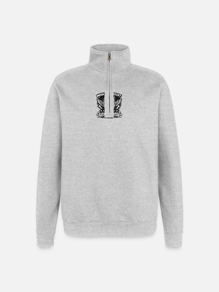 My Daddy Rocks – Rockvater Shirt - Quarter-Zip Sweatshirt - heather grey