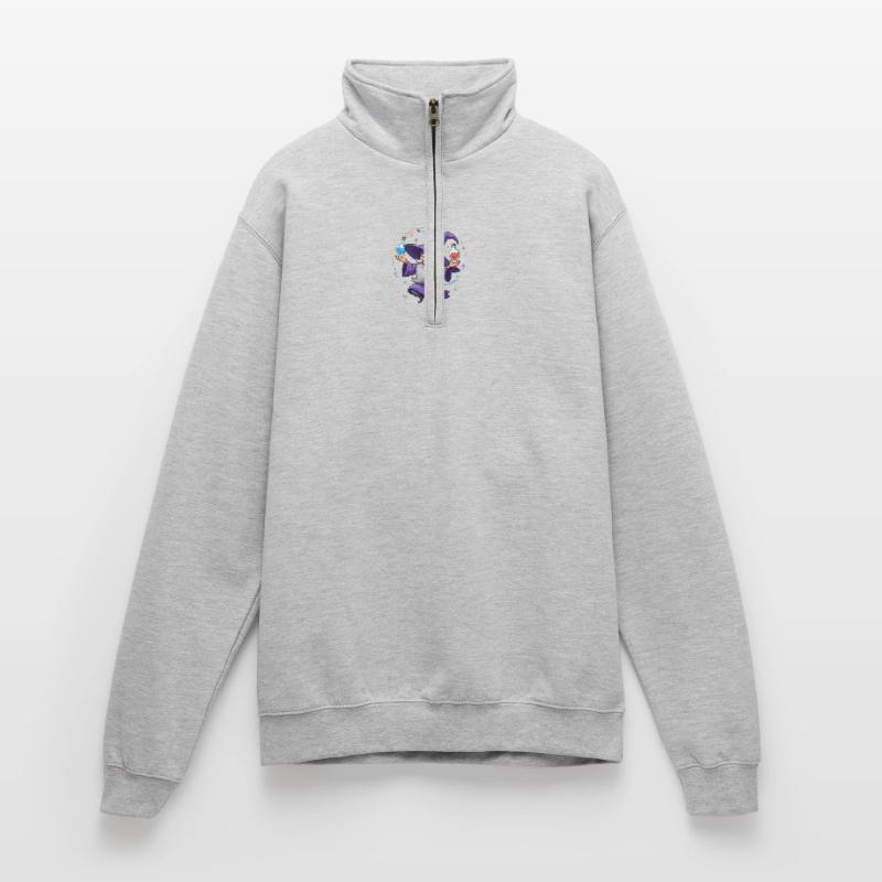 Un magicien en cape violette avec un élixir Sweat à zip 1/4
