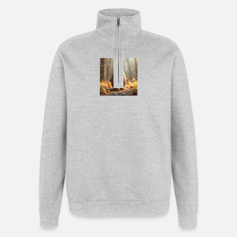 An Easter Bunny - Quarter-Zip Sweatshirt - heather grey