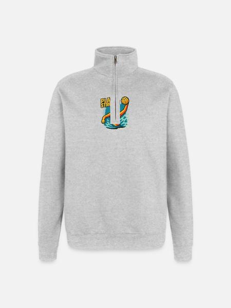 Power Water Polo - Quarter-Zip-Sweatshirt - Grau meliert
