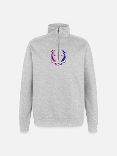 You Matter: Keep Going Circle - Quarter-Zip Sweatshirt - heather grey