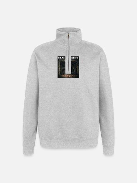 Breathless Nothing by Mark Noone - Quarter-Zip Sweatshirt - heather grey