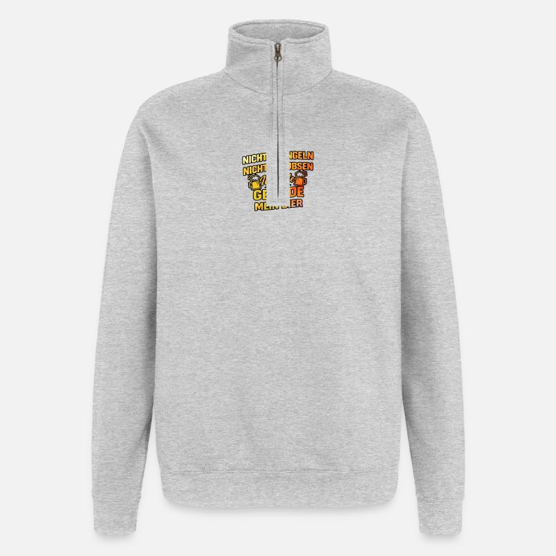 Save my beer - Quarter-Zip Sweatshirt - heather grey