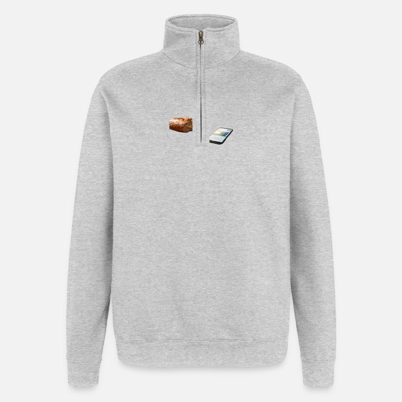Bread - Quarter-Zip Sweatshirt - heather grey