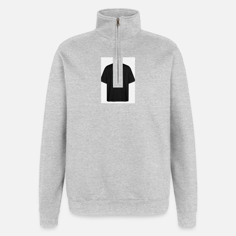 Alien Abduction Forest Tee - Quarter-Zip Sweatshirt - heather grey