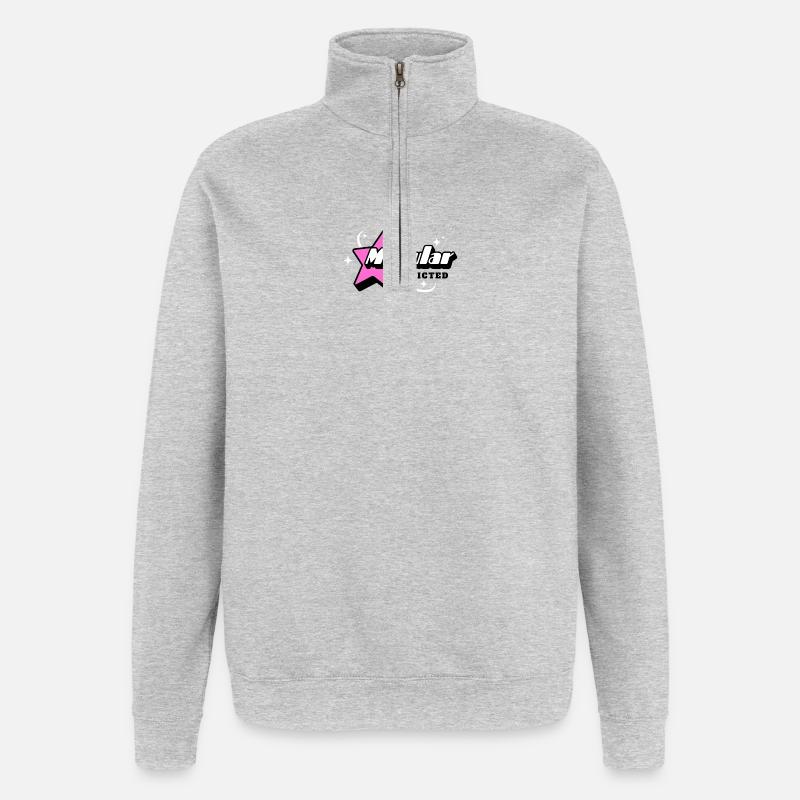 Modular Addicted Synthesizer - Quarter-Zip Sweatshirt - heather grey
