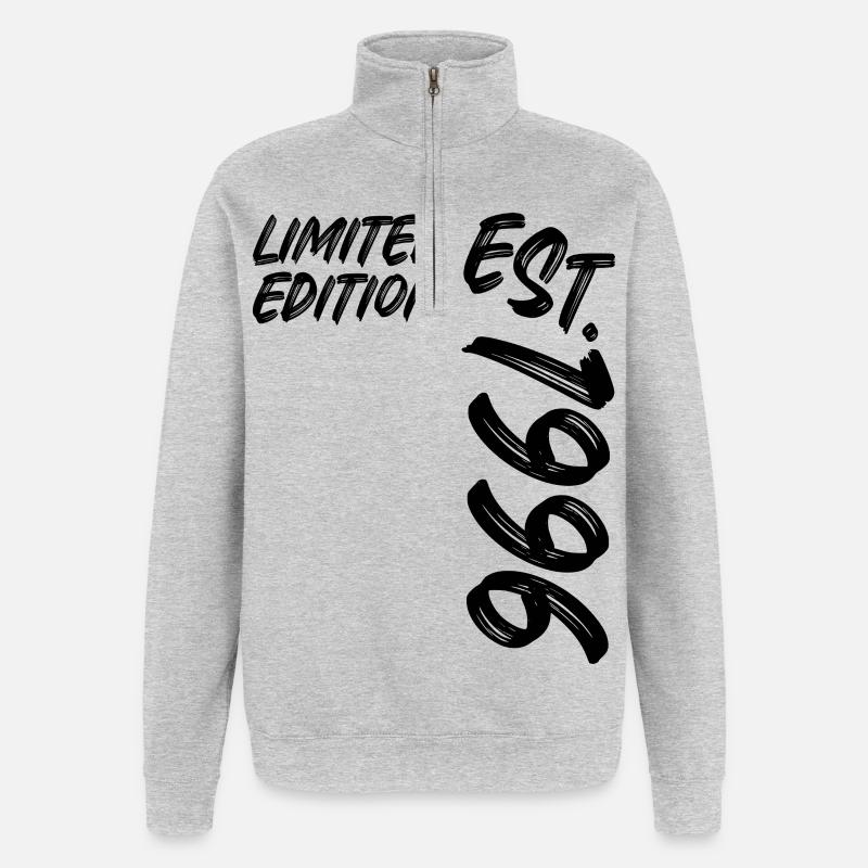 Édition limitée Est. 1996 - Sweat à zip 1/4 - gris chiné