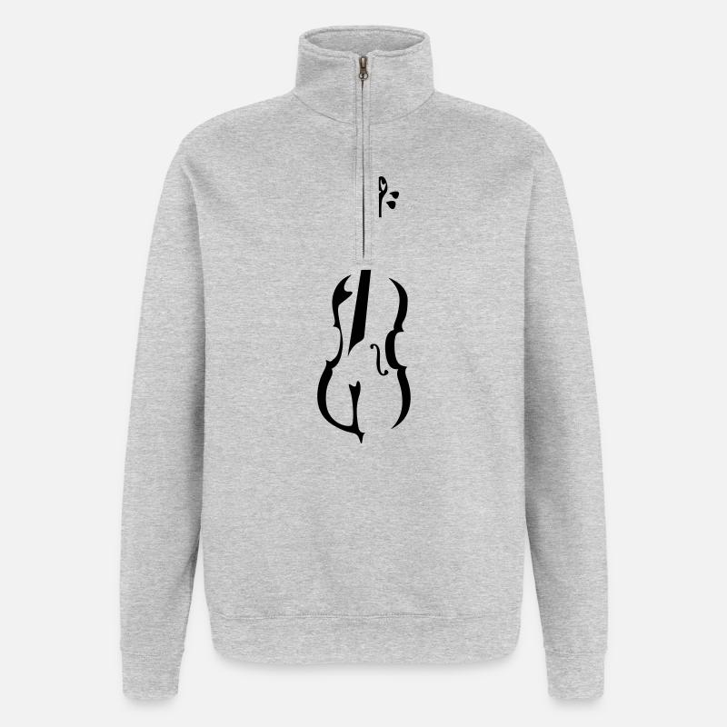 cello - Quarter-Zip Sweatshirt - heather grey