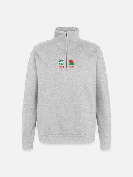 We are Burkina Faso - Quarter-Zip Sweatshirt - heather grey