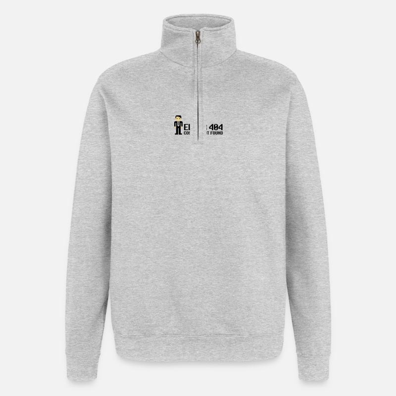 Error 404 - Costume not found - Quarter-Zip-Sweatshirt - Grau meliert