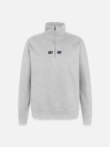 SELLIN Germany - Quarter-Zip-Sweatshirt - Grau meliert
