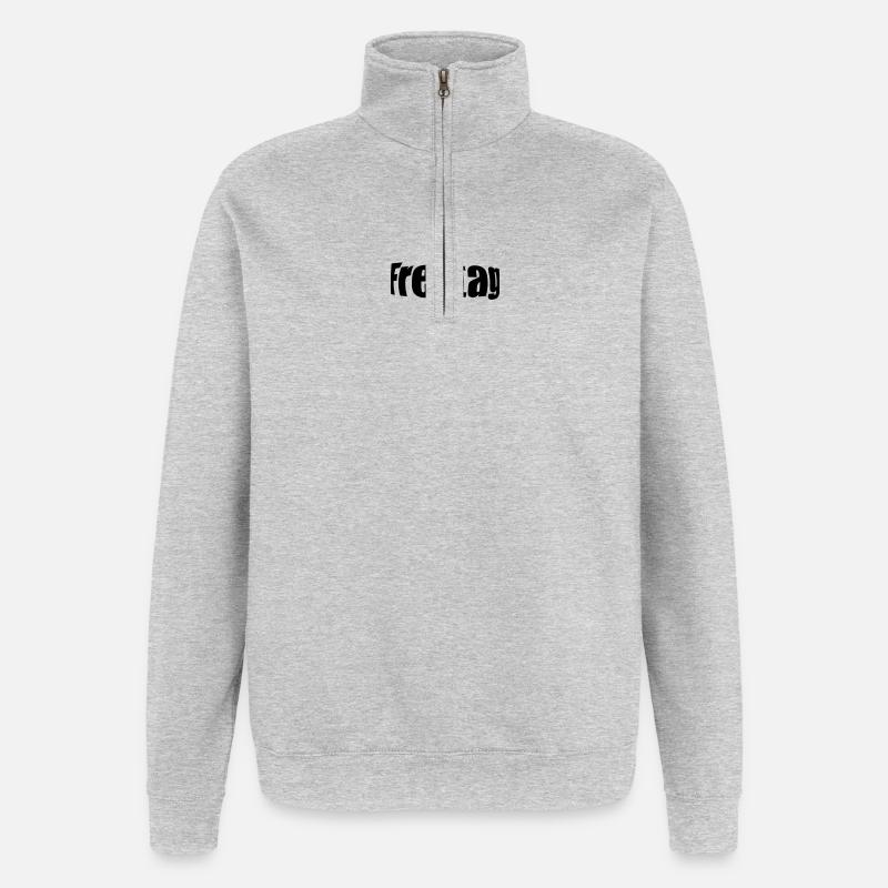 Friday - Quarter-Zip Sweatshirt - heather grey