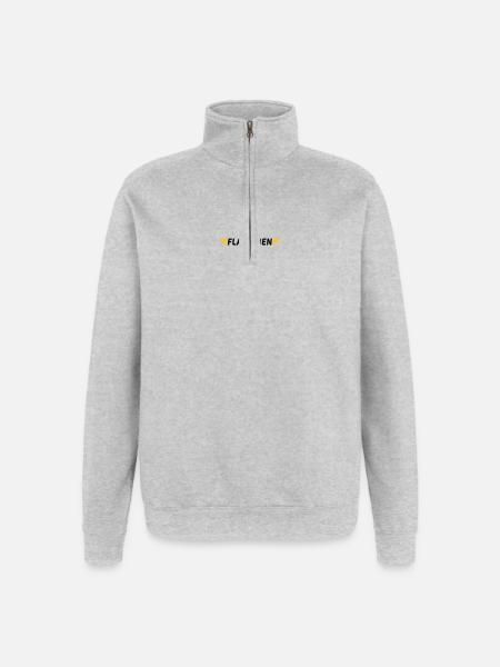 Flandrien - Quarter-Zip Sweatshirt - heather grey