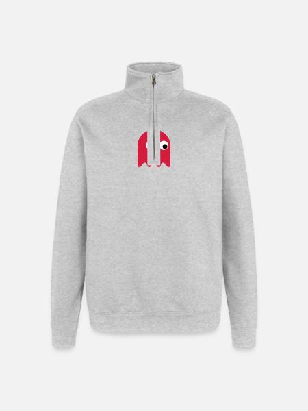 Jeu Classics Ghost - Sweat à zip 1/4 - gris chiné