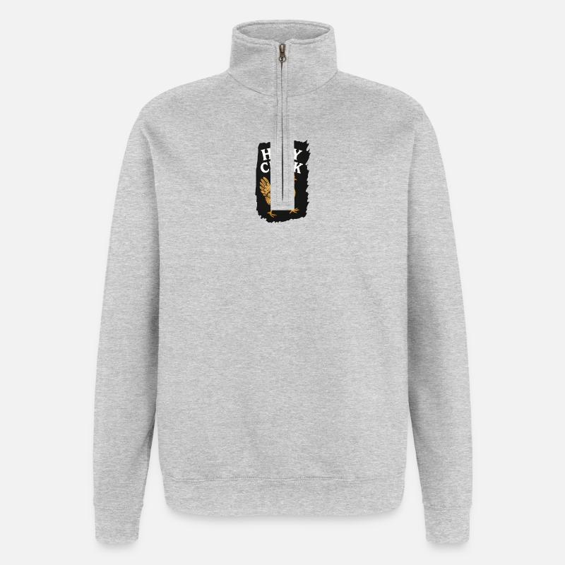 T-shirt Métaphore de Hellige Kip - Sweat à zip 1/4 - gris chiné