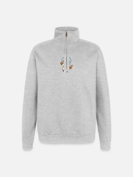 Astrocat - Quarter-Zip Sweatshirt - heather grey