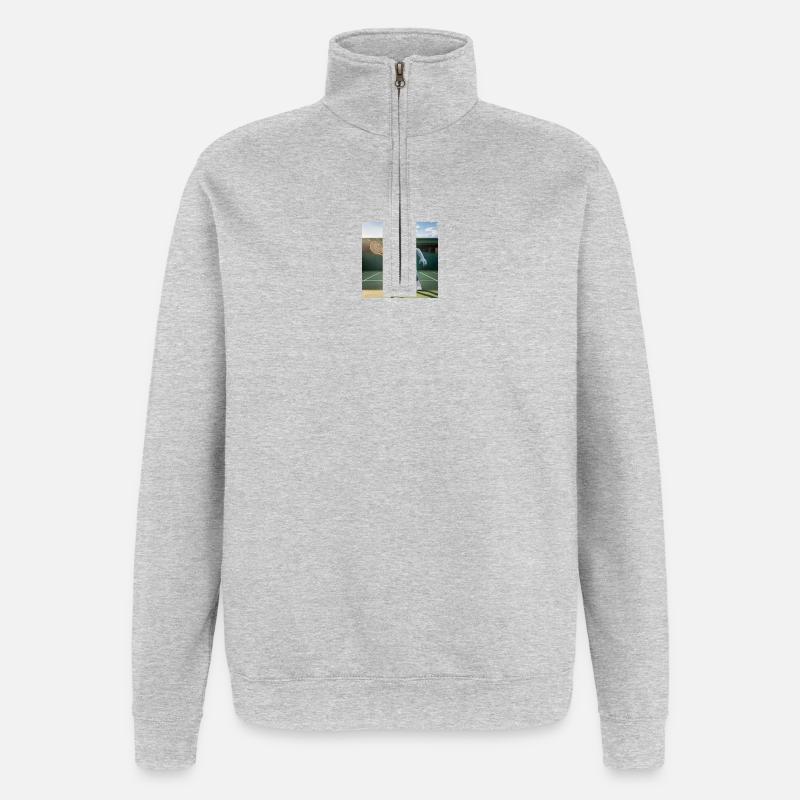 Zombie Tennis Pro Junior - Sweat à zip 1/4 - gris chiné