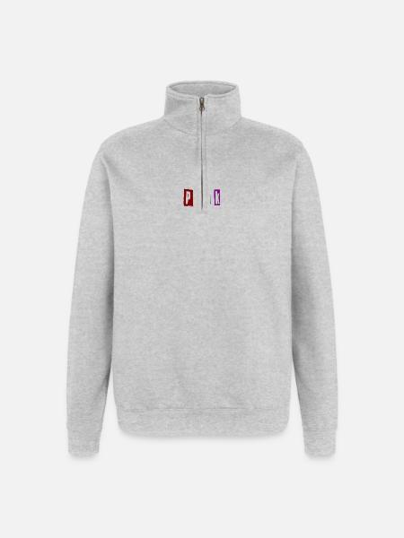 Peak - Quarter-Zip-Sweatshirt - Grau meliert