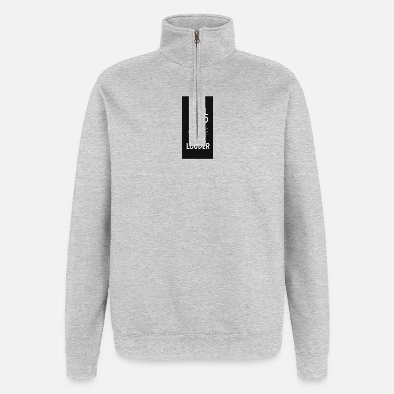 GlowGrind - Sweat à zip 1/4 - gris chiné