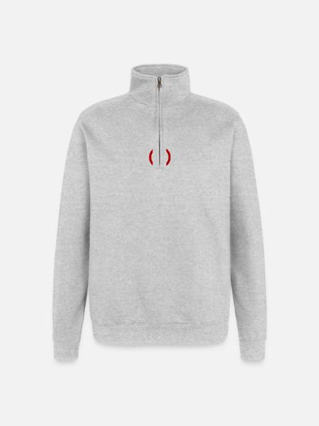 Forbidden T-Shirt Humor Gift - Quarter-Zip Sweatshirt - heather grey