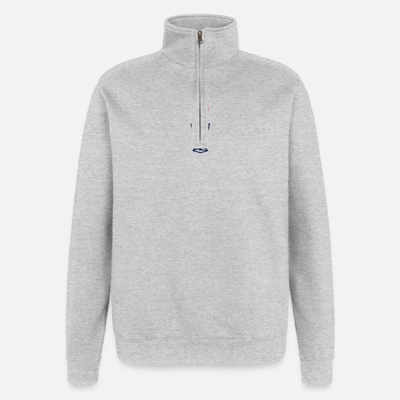 Disc Golf Basket Disc Disc Target - Sweat à zip 1/4 - gris chiné