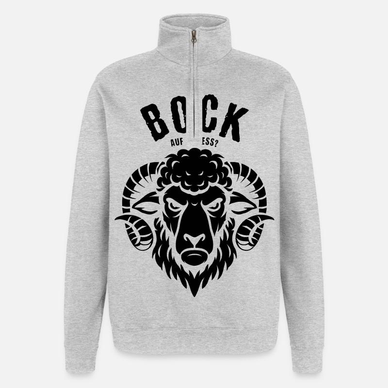 Fancy stress? - Quarter-Zip Sweatshirt - heather grey
