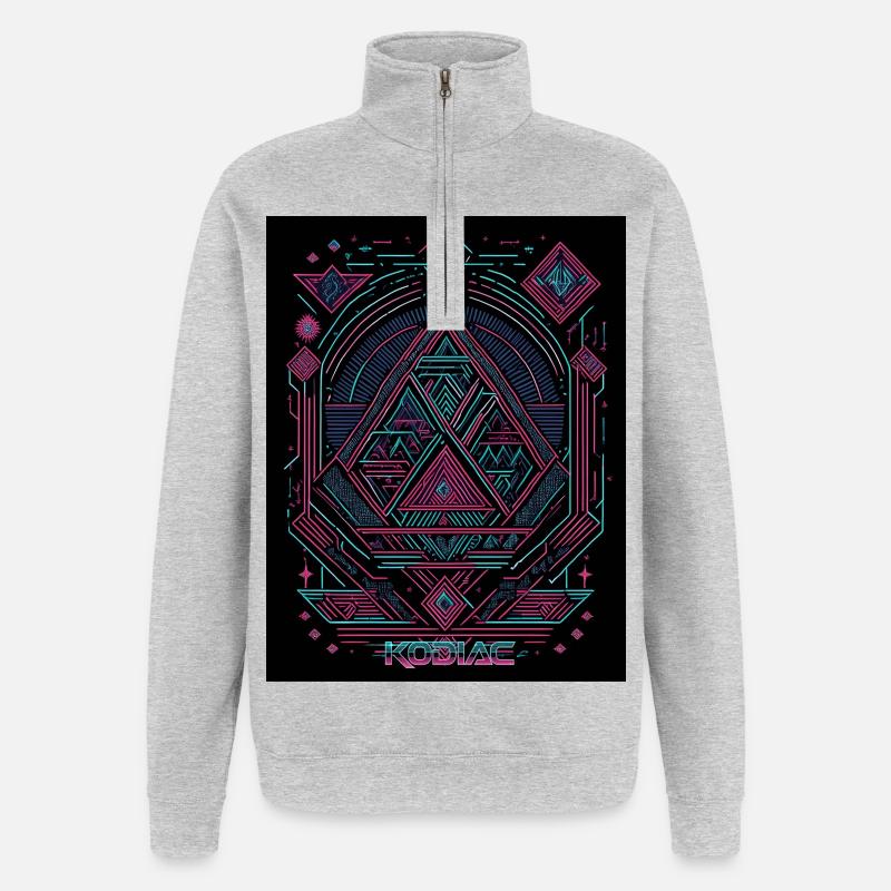 Triangle - Quarter-Zip Sweatshirt - heather grey