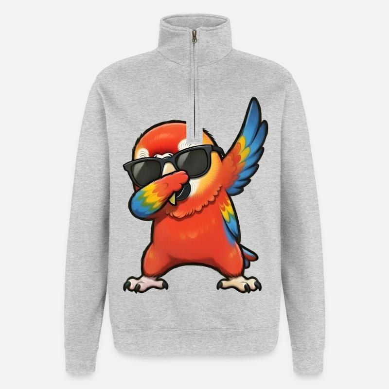 Dabbing Era - Quarter-Zip Sweatshirt - heather grey