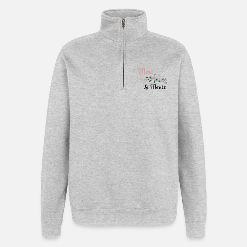 Brautmutter - Bukolische Sammlung - Quarter-Zip-Sweatshirt - Grau meliert