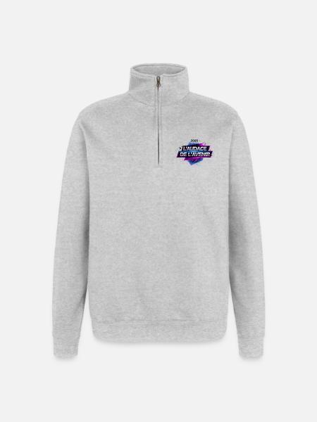The Audacity of the Future 2025 - Quarter-Zip Sweatshirt - heather grey