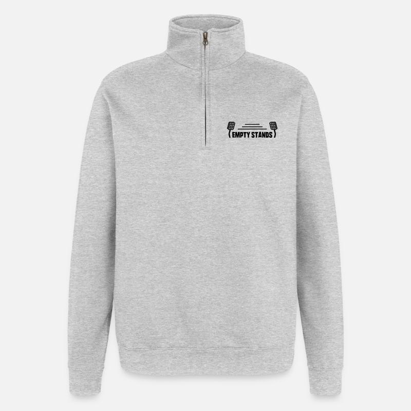 Empty Stands Logo - Quarter-Zip-Sweatshirt - Grau meliert