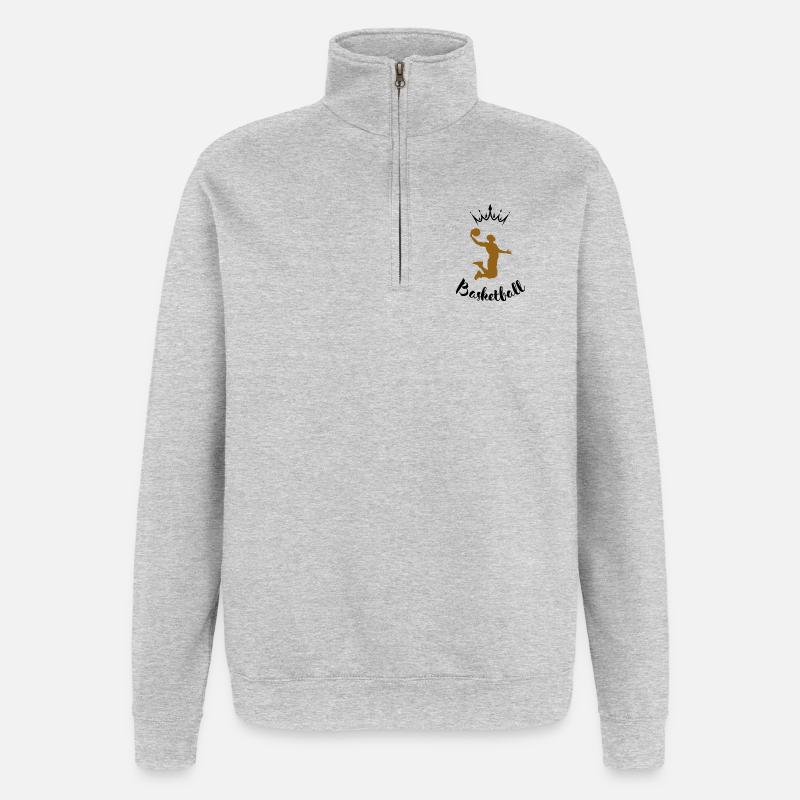 Dunk Silhouette Bronze  - Sweat à zip 1/4 - gris chiné