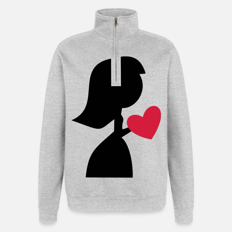 bride - Quarter-Zip Sweatshirt - heather grey