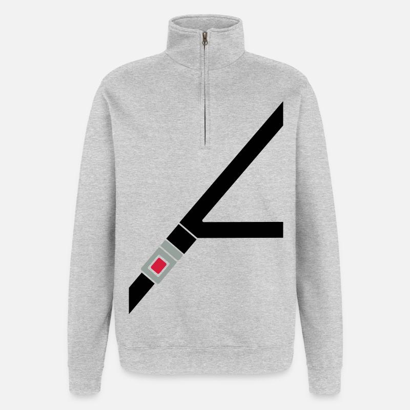 ceinture de sécurité - Sweat à zip 1/4 - gris chiné